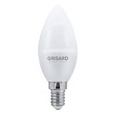 Лампа светодиодная GRISARD ELECTRIC C35 Е14 7Вт 4000К 220В, Нейтральный белый свет 100 шт - изображение 8