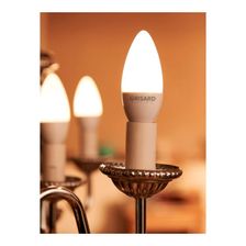 Лампа светодиодная GRISARD ELECTRIC C35 Е14 7Вт 4000К 220В, Нейтральный белый свет 100 шт - изображение 10